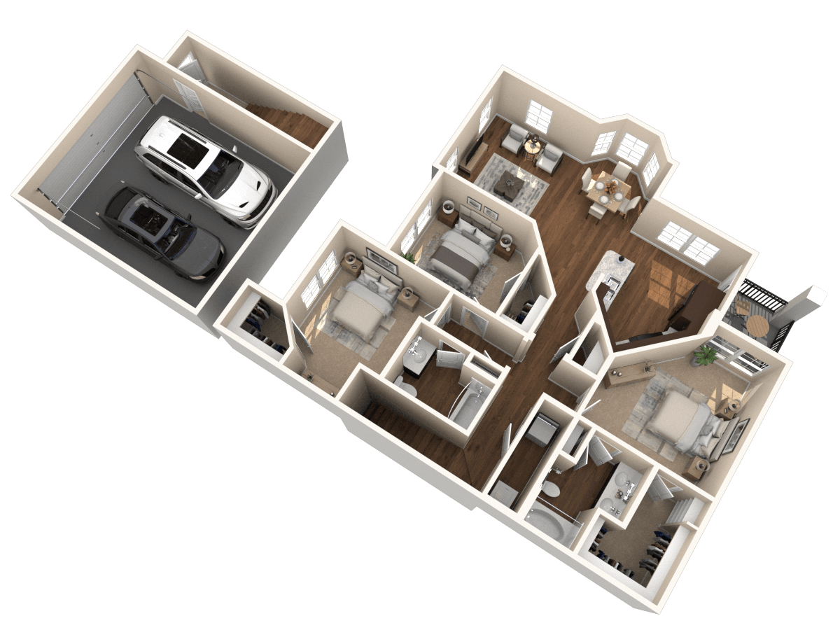 C 1 Upper floor plan