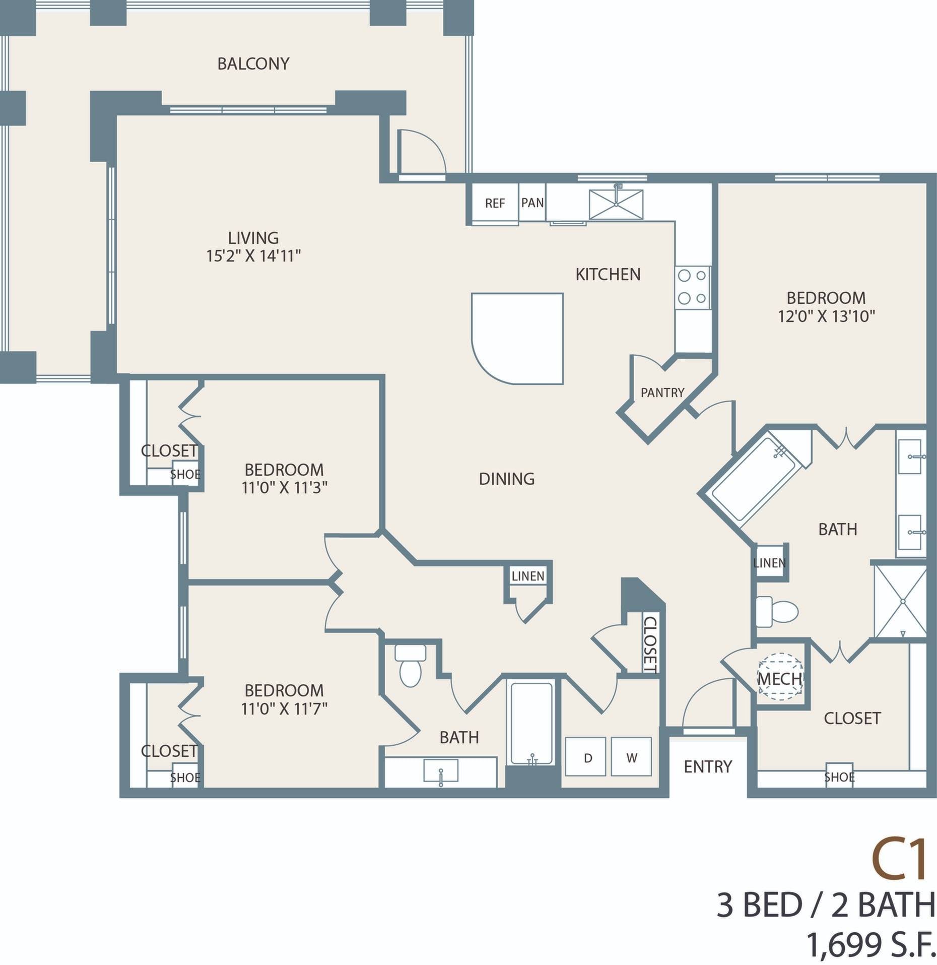 C1 floor plan