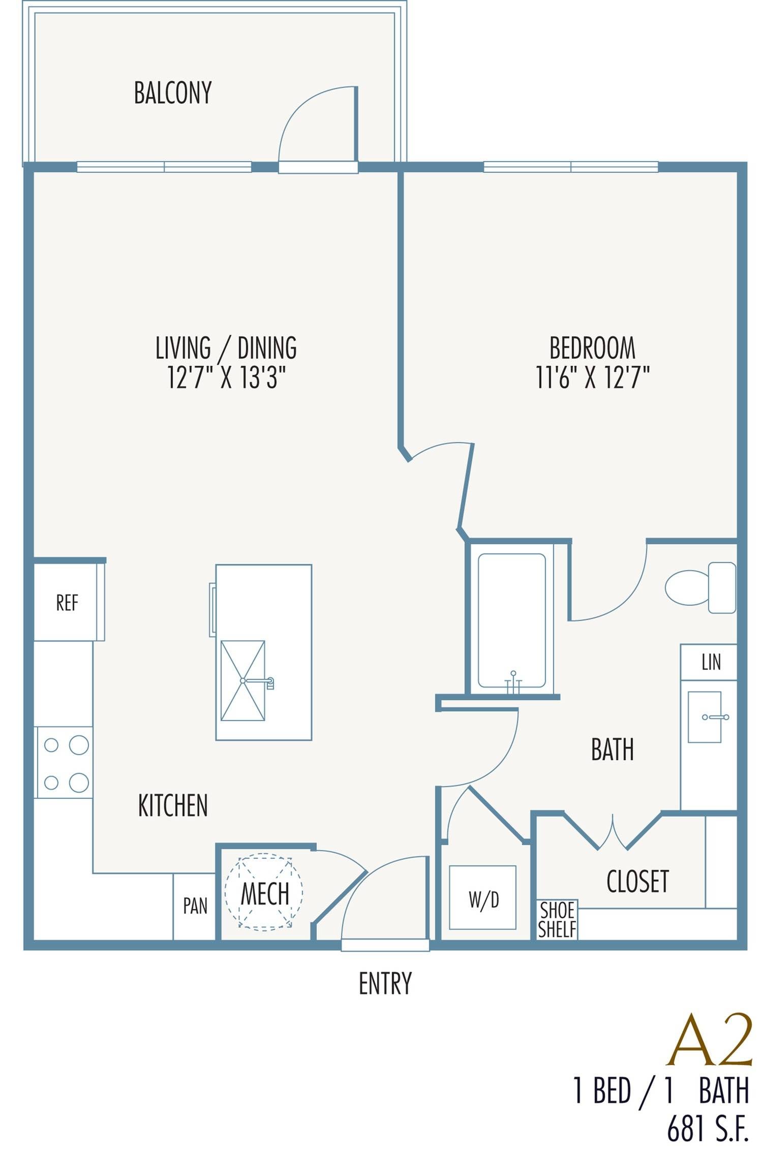 A2 floor plan