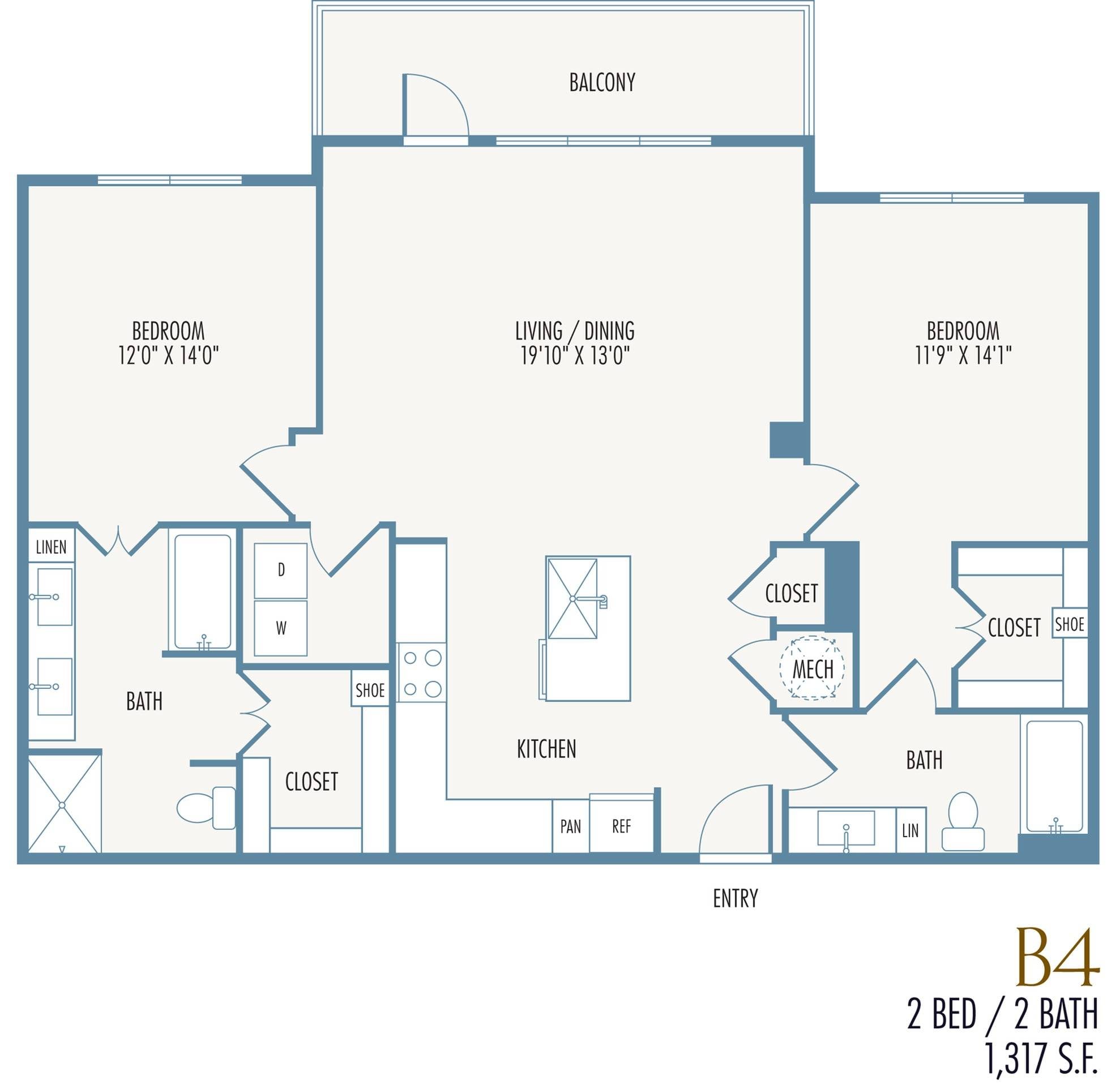 B4 floor plan