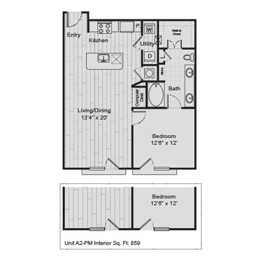 A2 floor plan