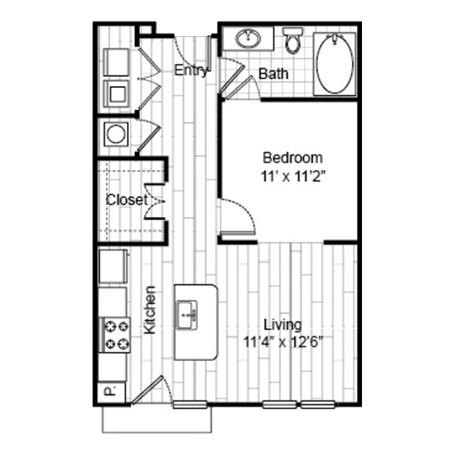 E1 floor plan