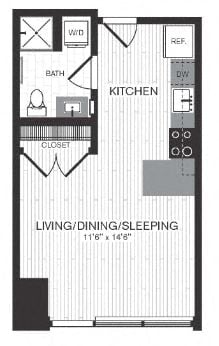 Studio floor plan