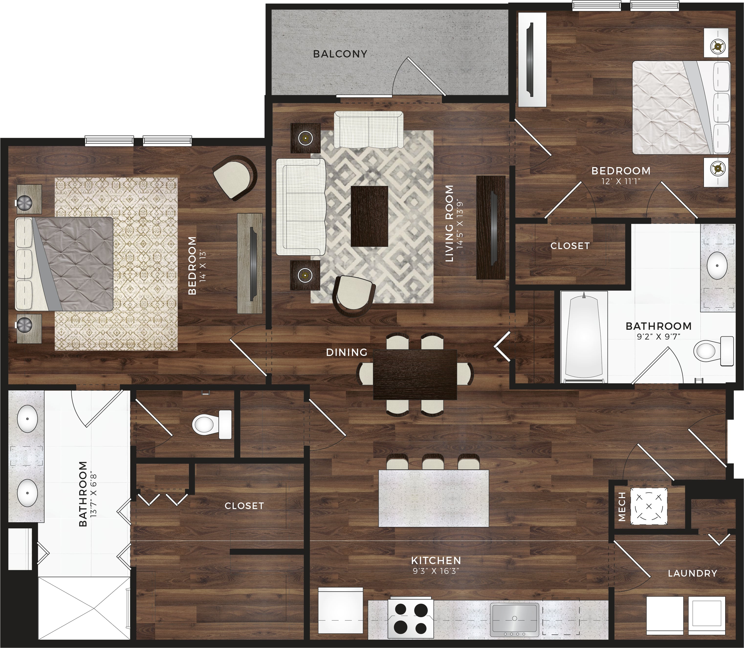 B2 floor plan