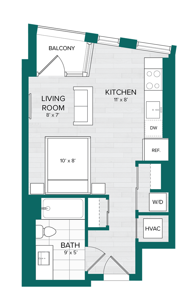 Studio-A3 floor plan