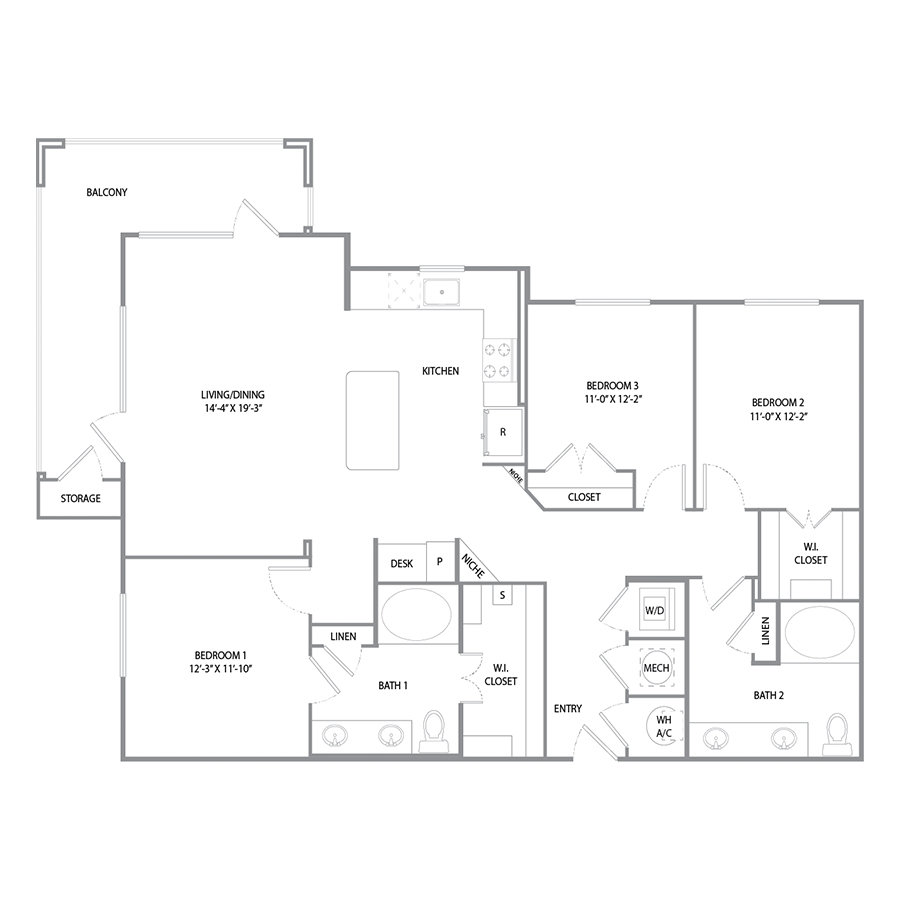 Trinity floor plan