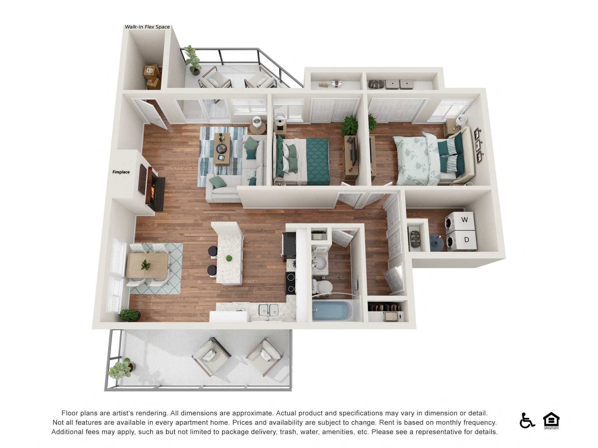 2x1 floor plan