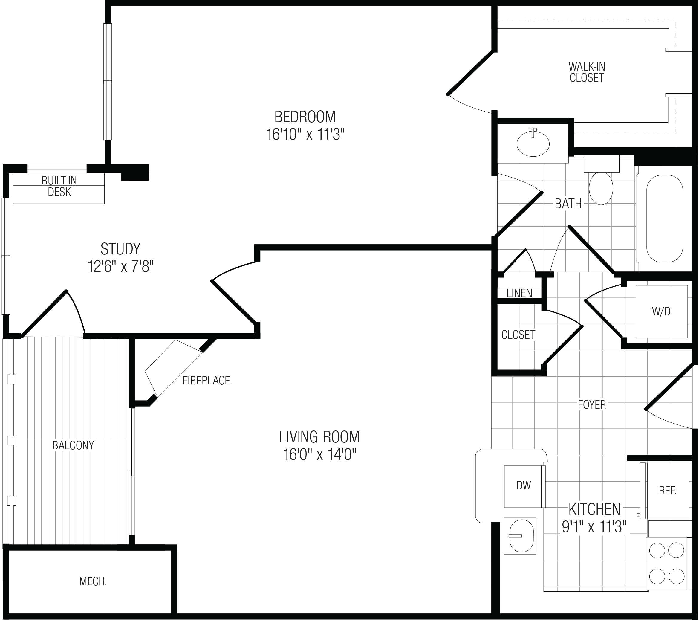Solomon Variation (w/Study) floor plan