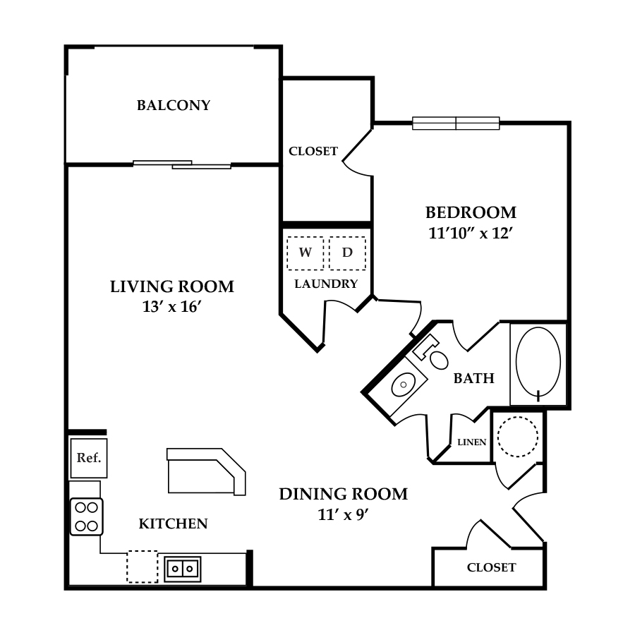 A2 floor plan
