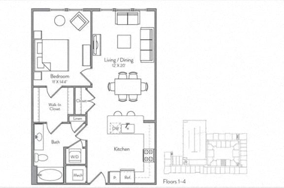 A1 floor plan