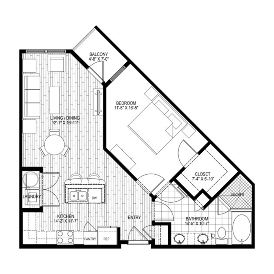 A2 floor plan