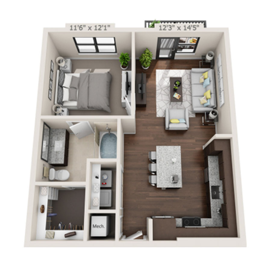A1 floor plan