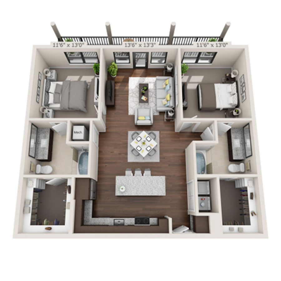 B2 floor plan