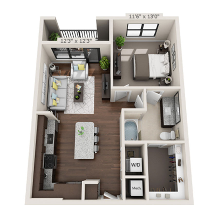 A2 floor plan