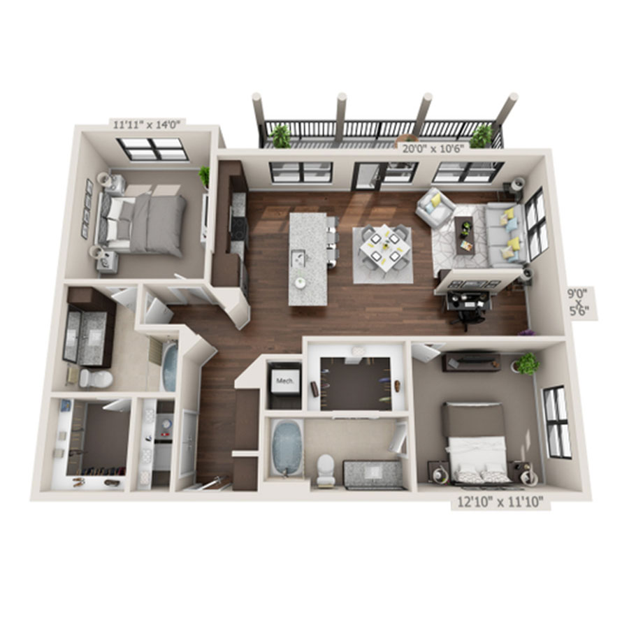 B4 floor plan