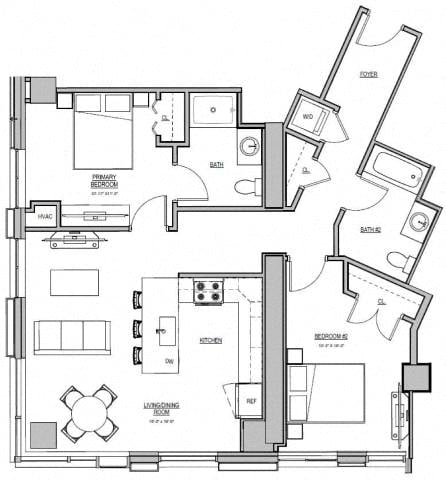 A2 floor plan