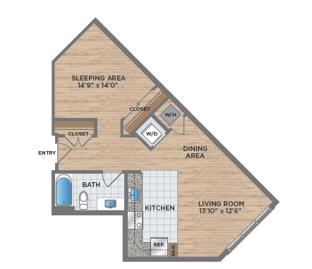 1-J floor plan