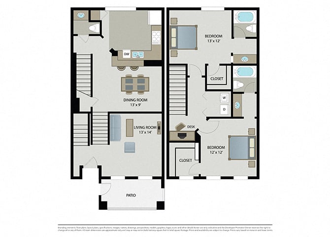 Georgetown – Townhome floor plan
