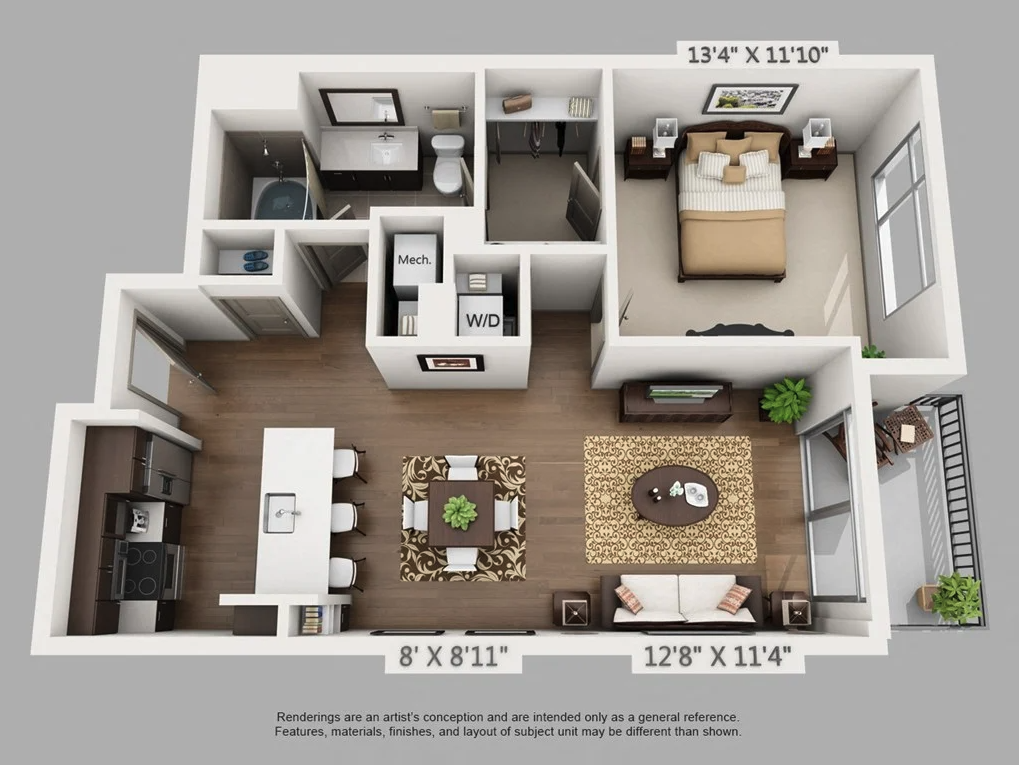 Drift floor plan