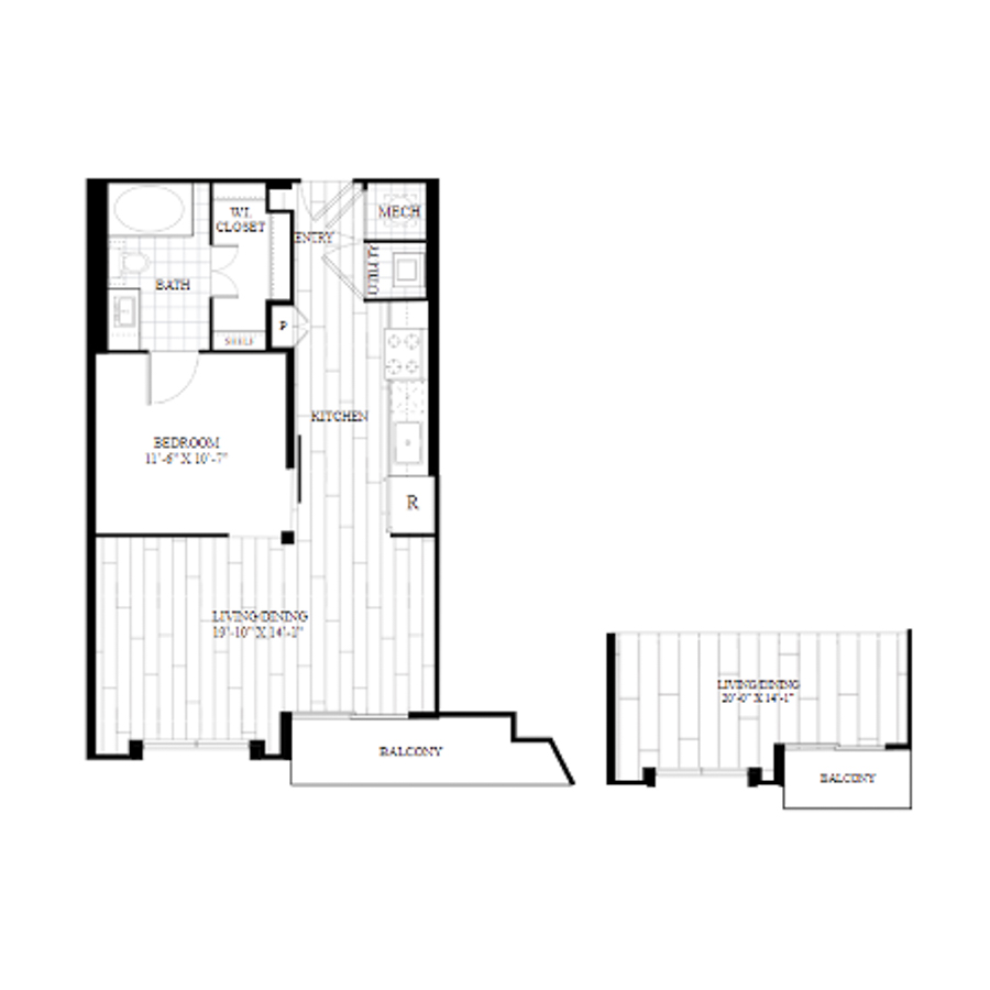 P1E floor plan