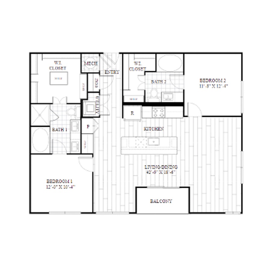 2J floor plan