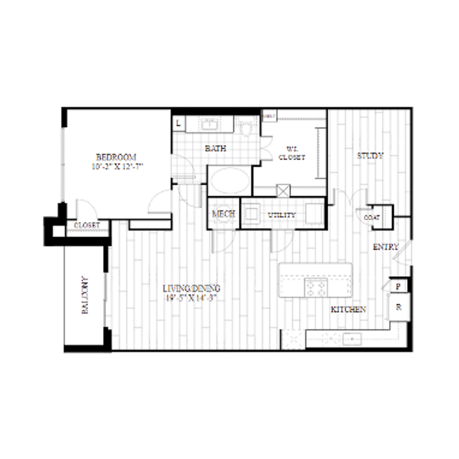 1Y floor plan