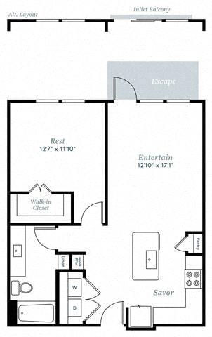 A6 floor plan