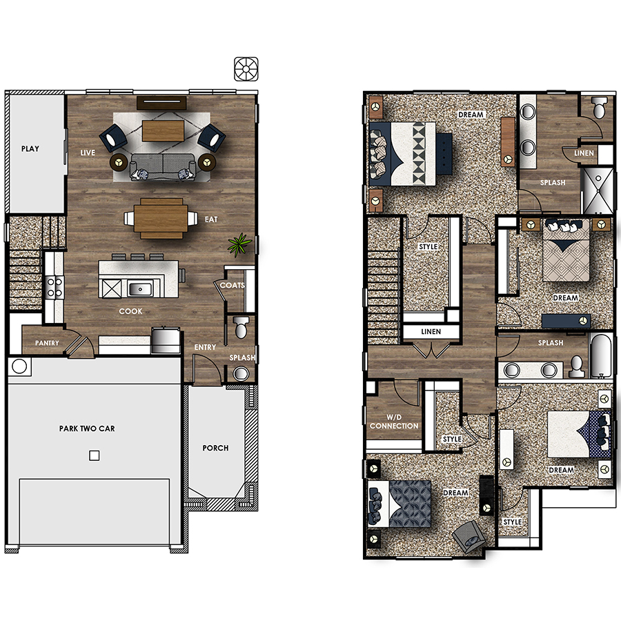 Cypress - Elevation C floor plan