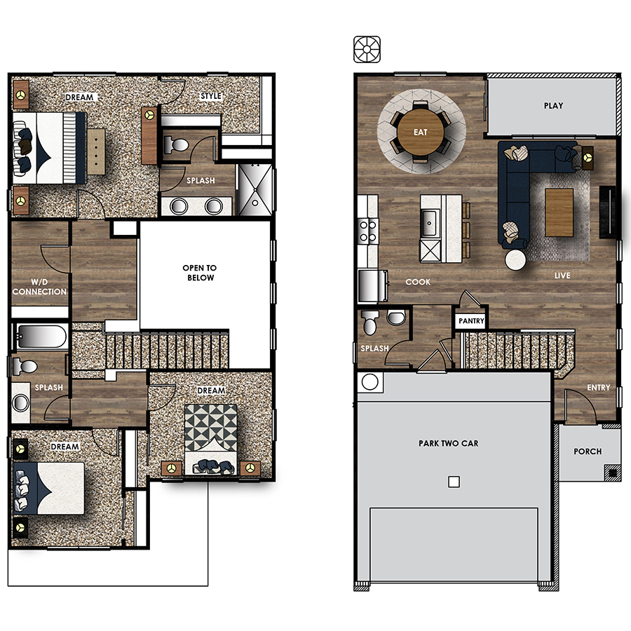 Bluebonnet - Elevation C floor plan