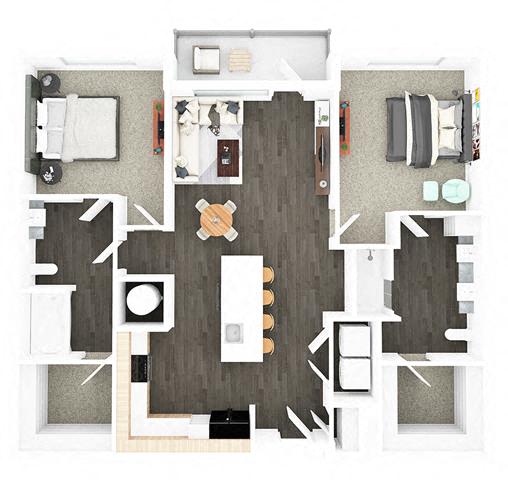 B2A floor plan
