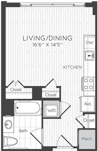 Studio floor plan