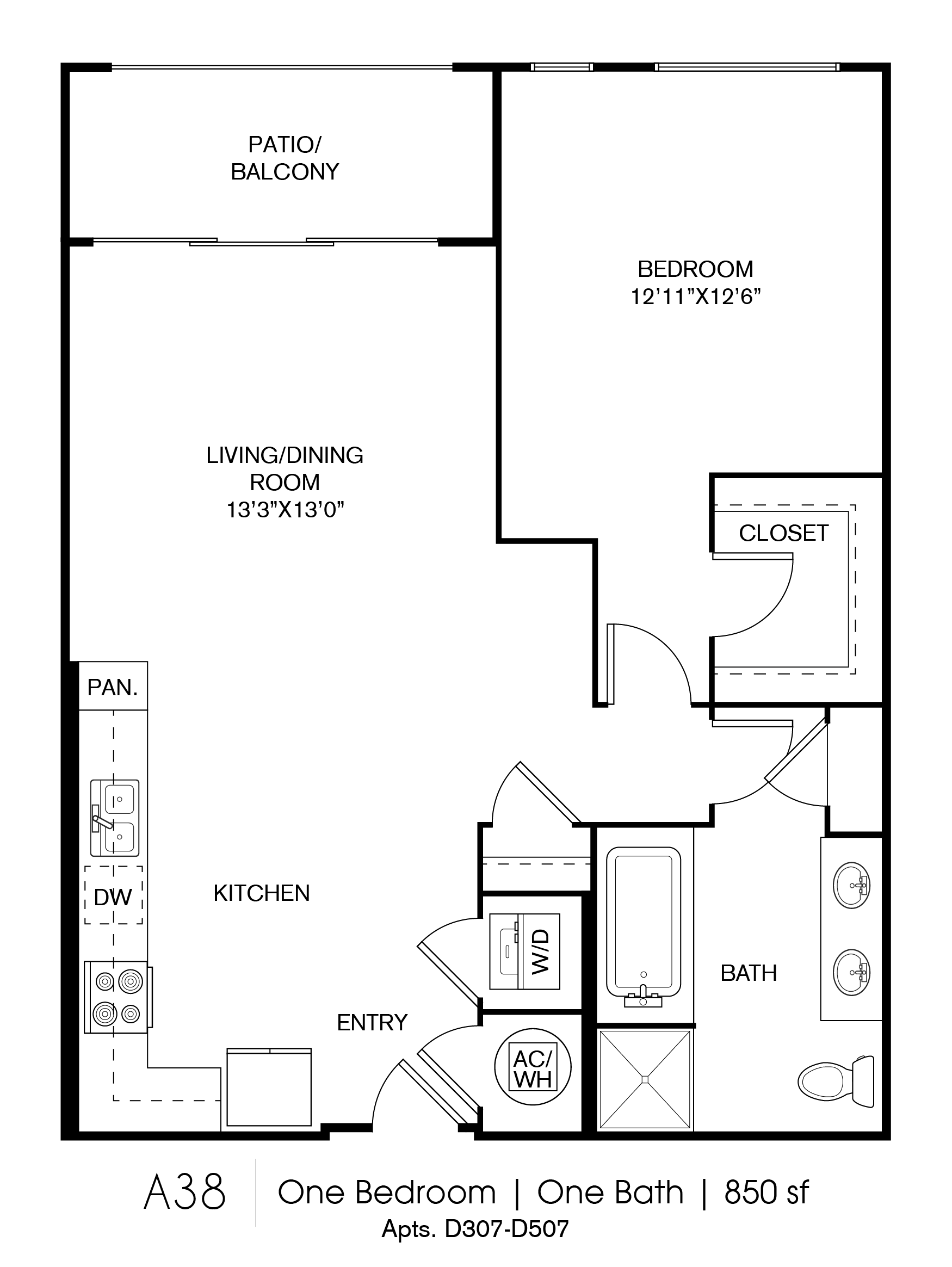 A38 floor plan
