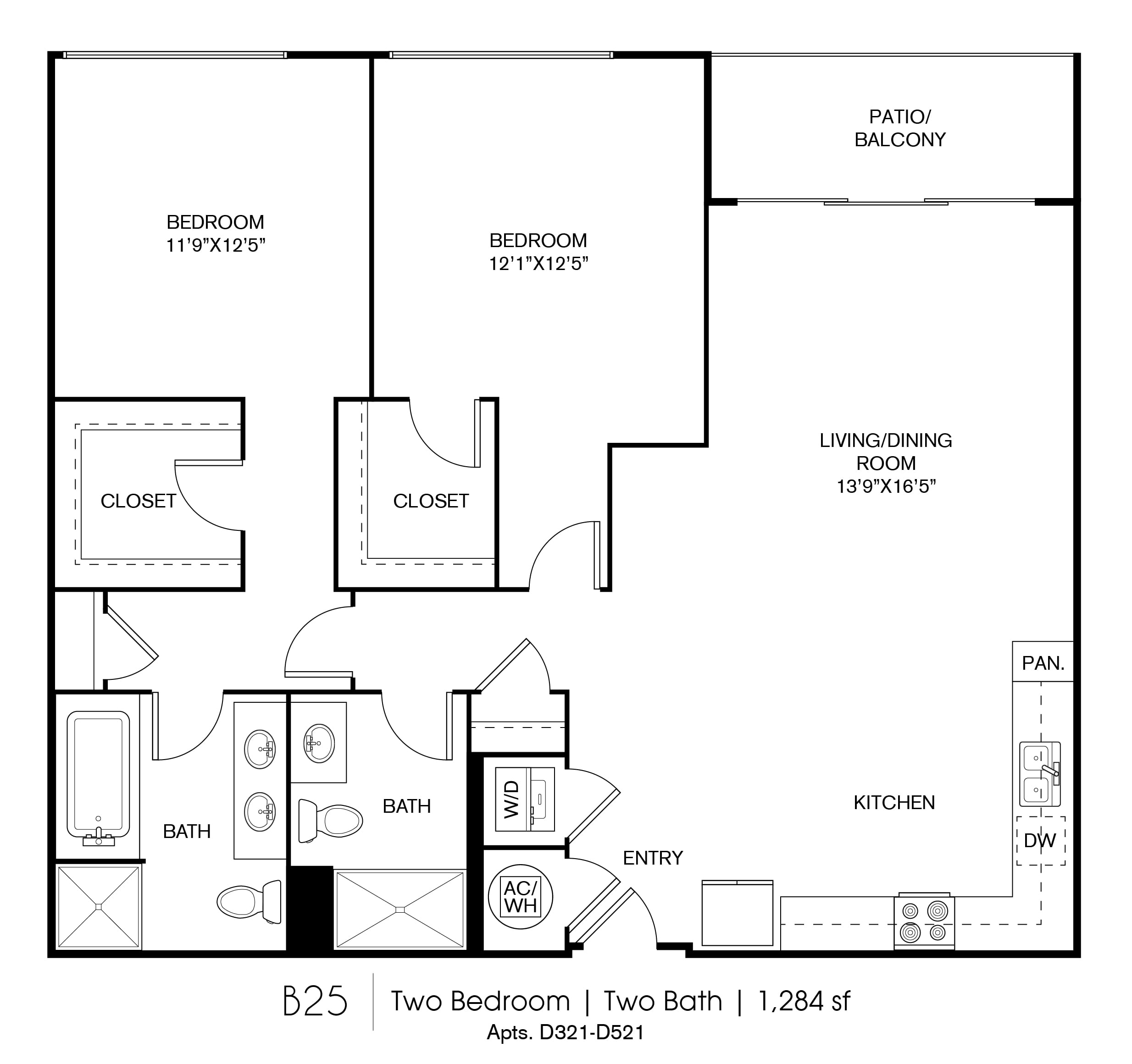 B25 floor plan
