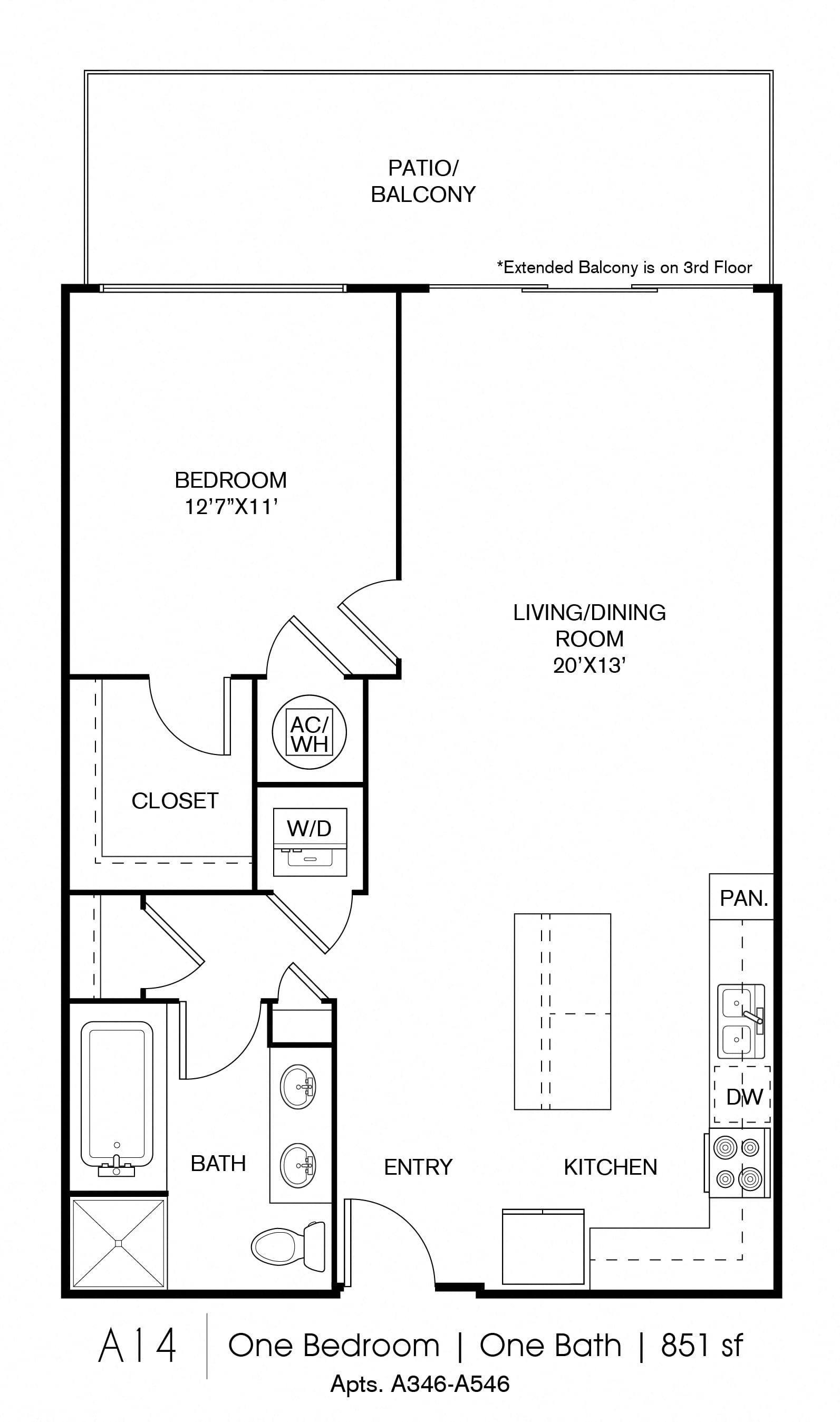 A14 floor plan