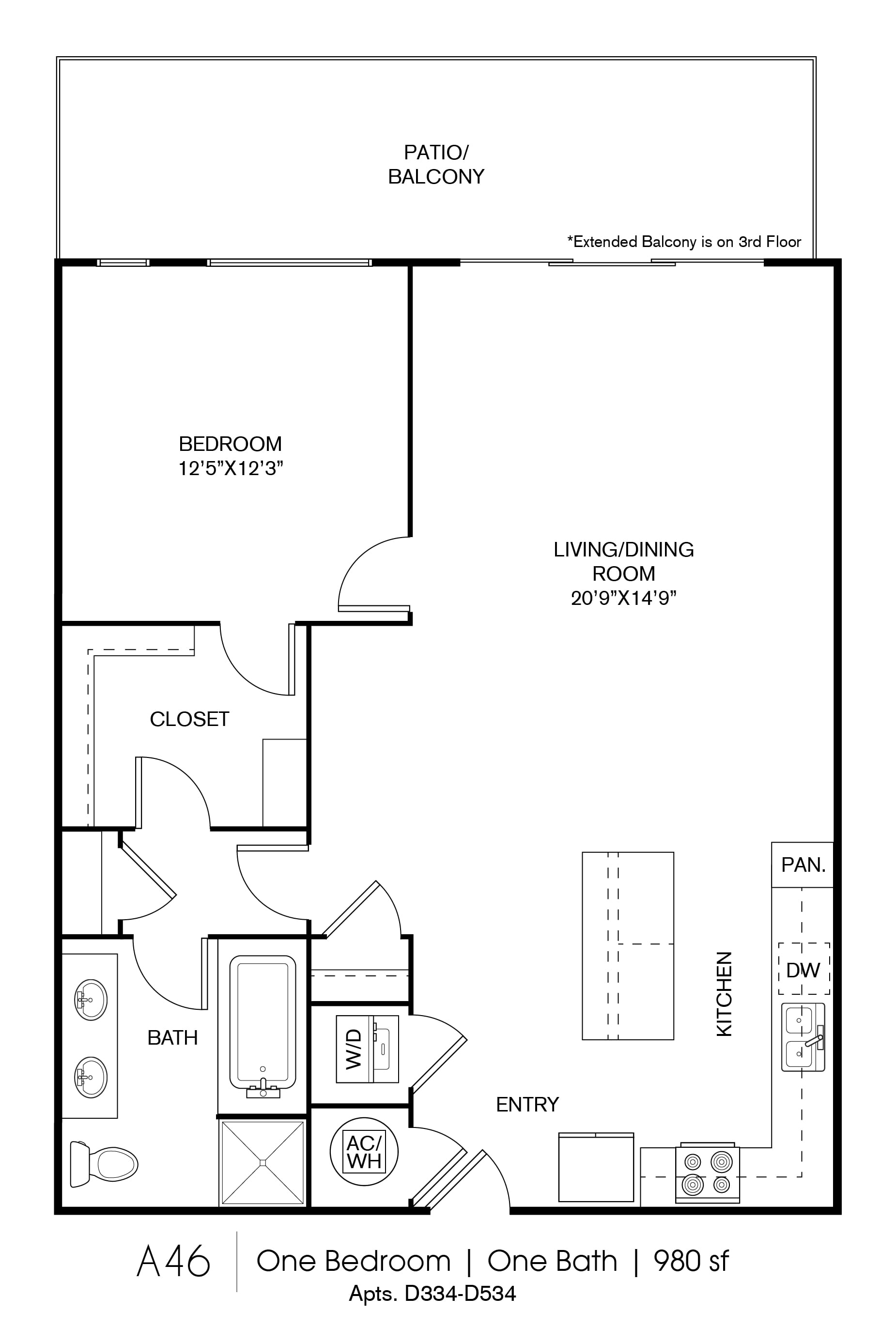 A46 floor plan