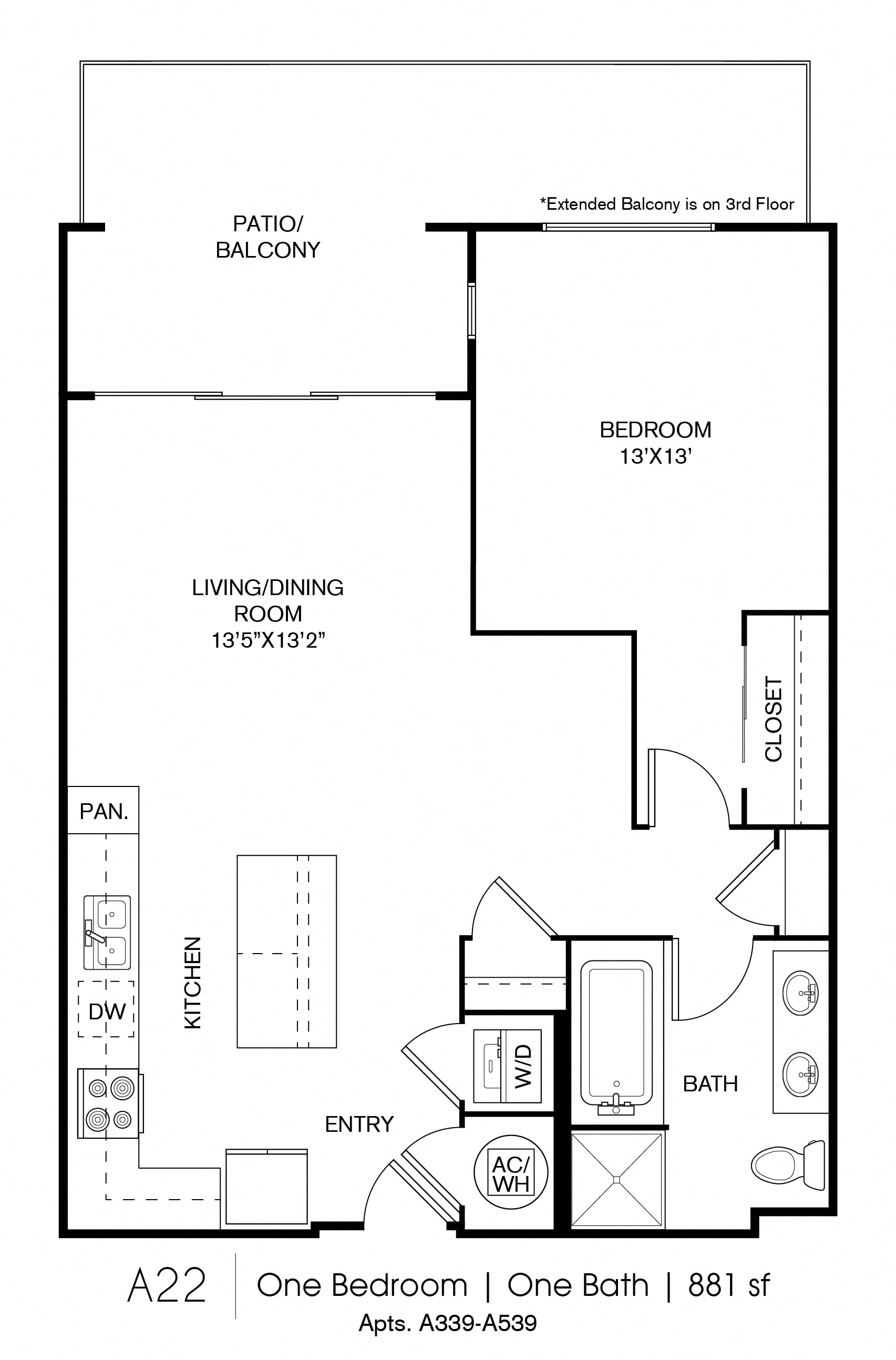 A22 floor plan