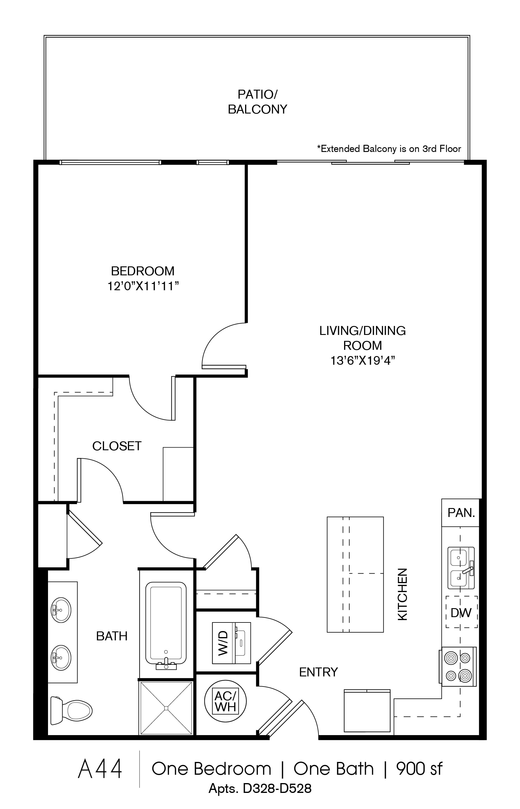 A44 floor plan