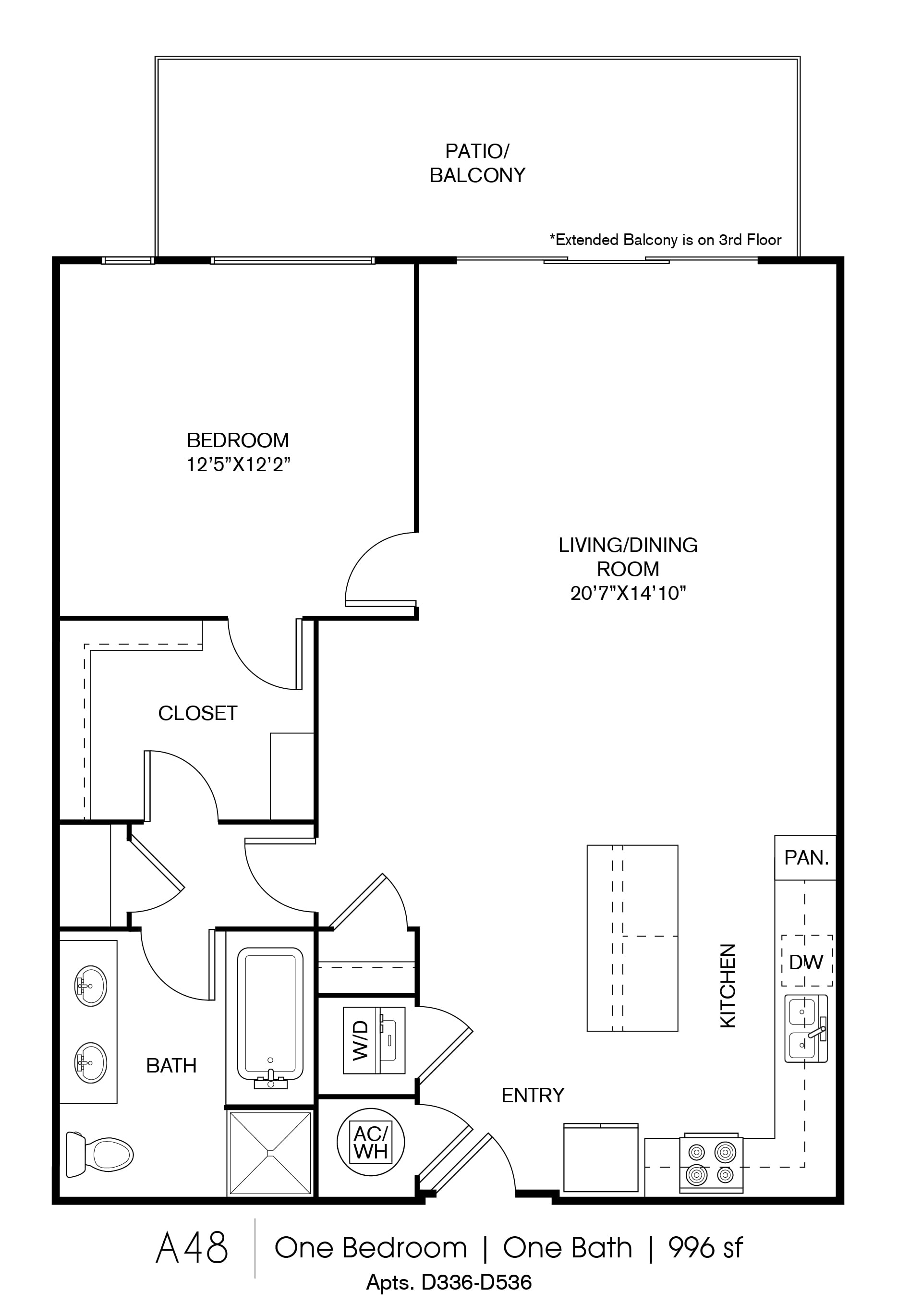 A48 floor plan