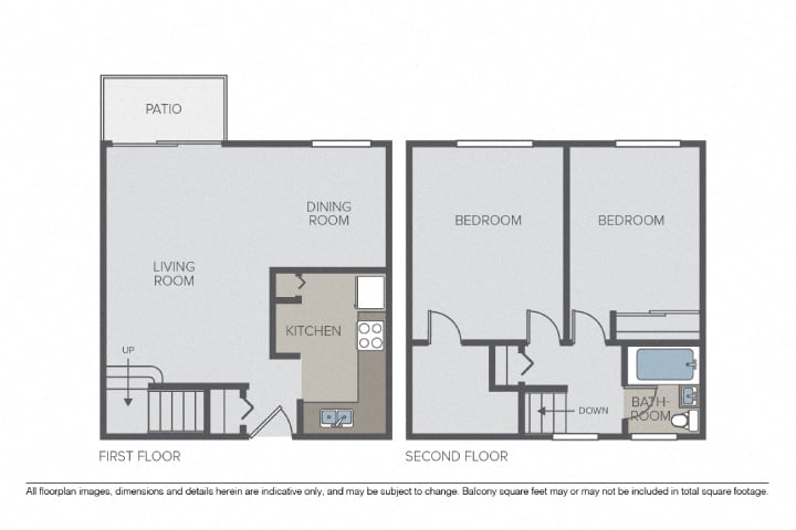 2 Bed D floor plan