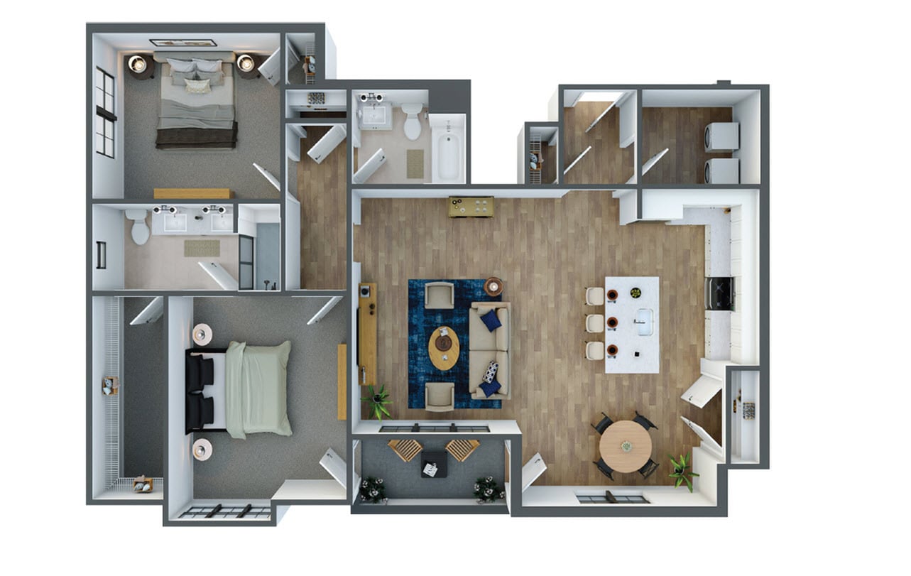 Manor D floor plan