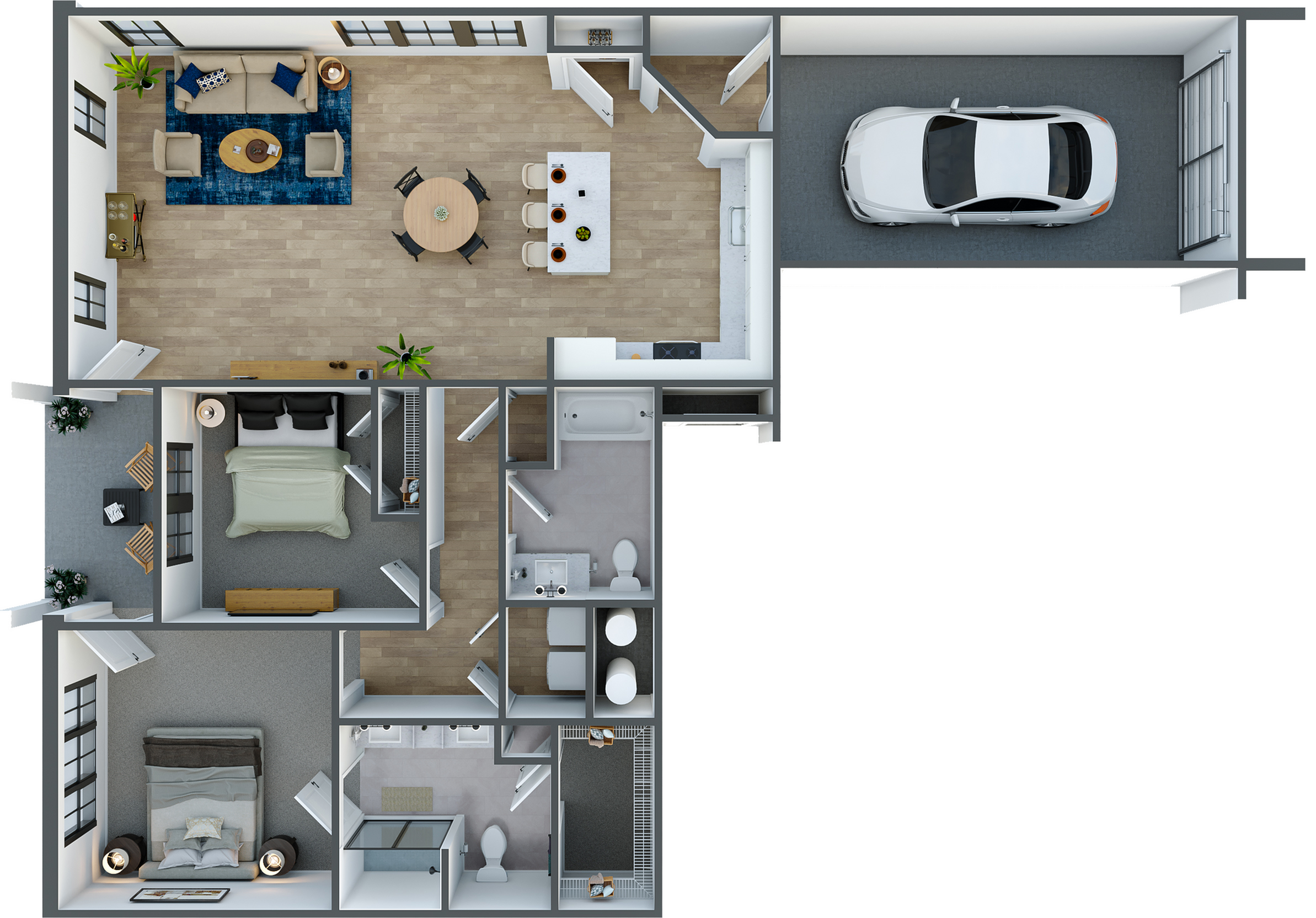Manor B floor plan