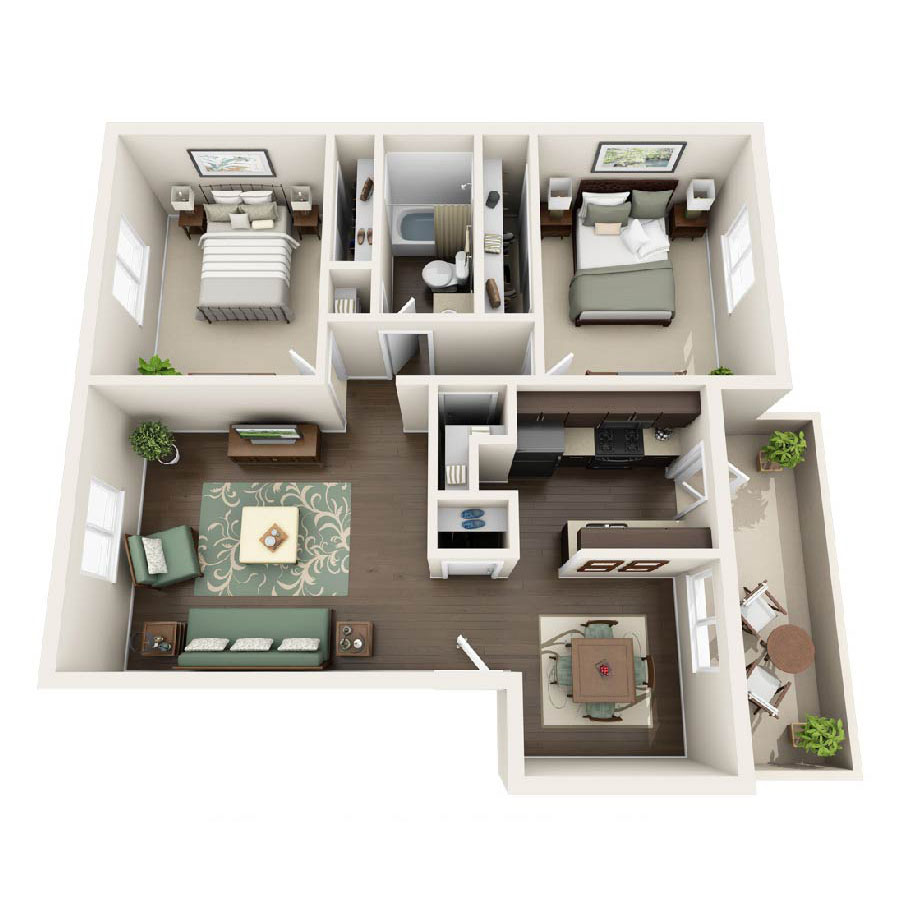 B2 floor plan