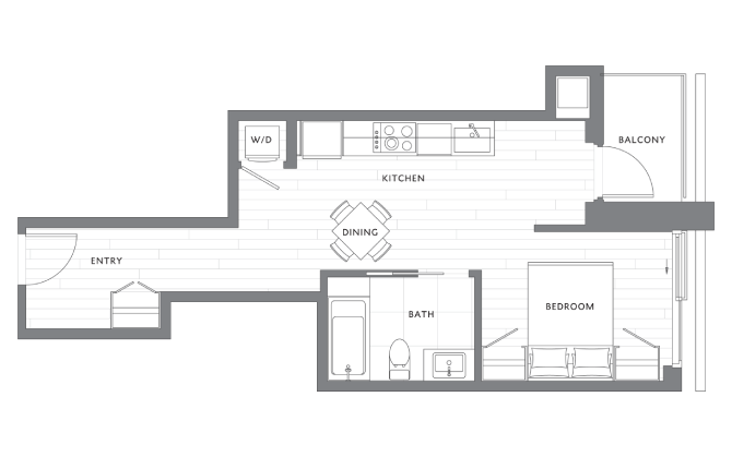 Studio S1 floor plan
