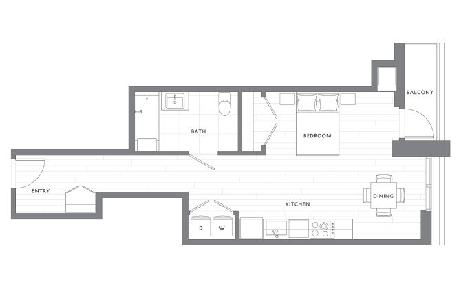 Studio ADA S5 floor plan