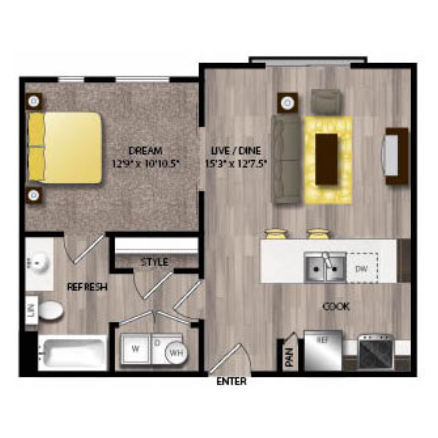 A1B floor plan