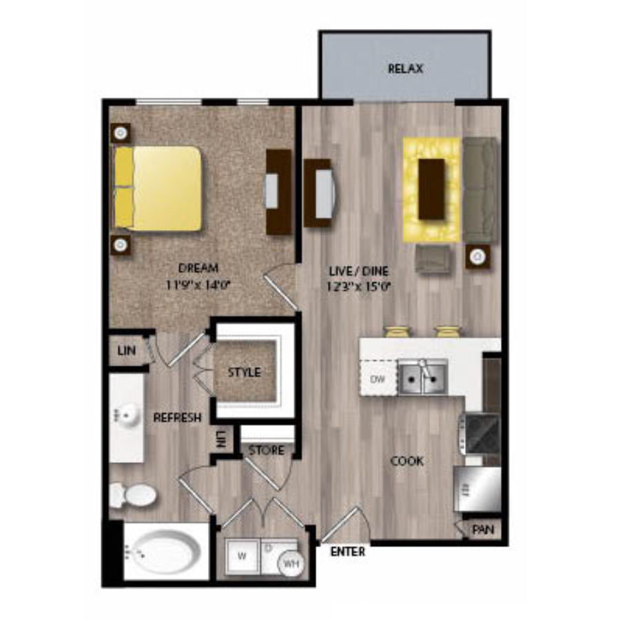 A2 floor plan
