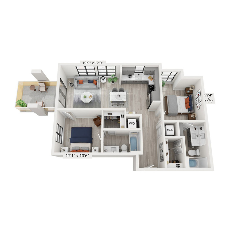 B2 floor plan
