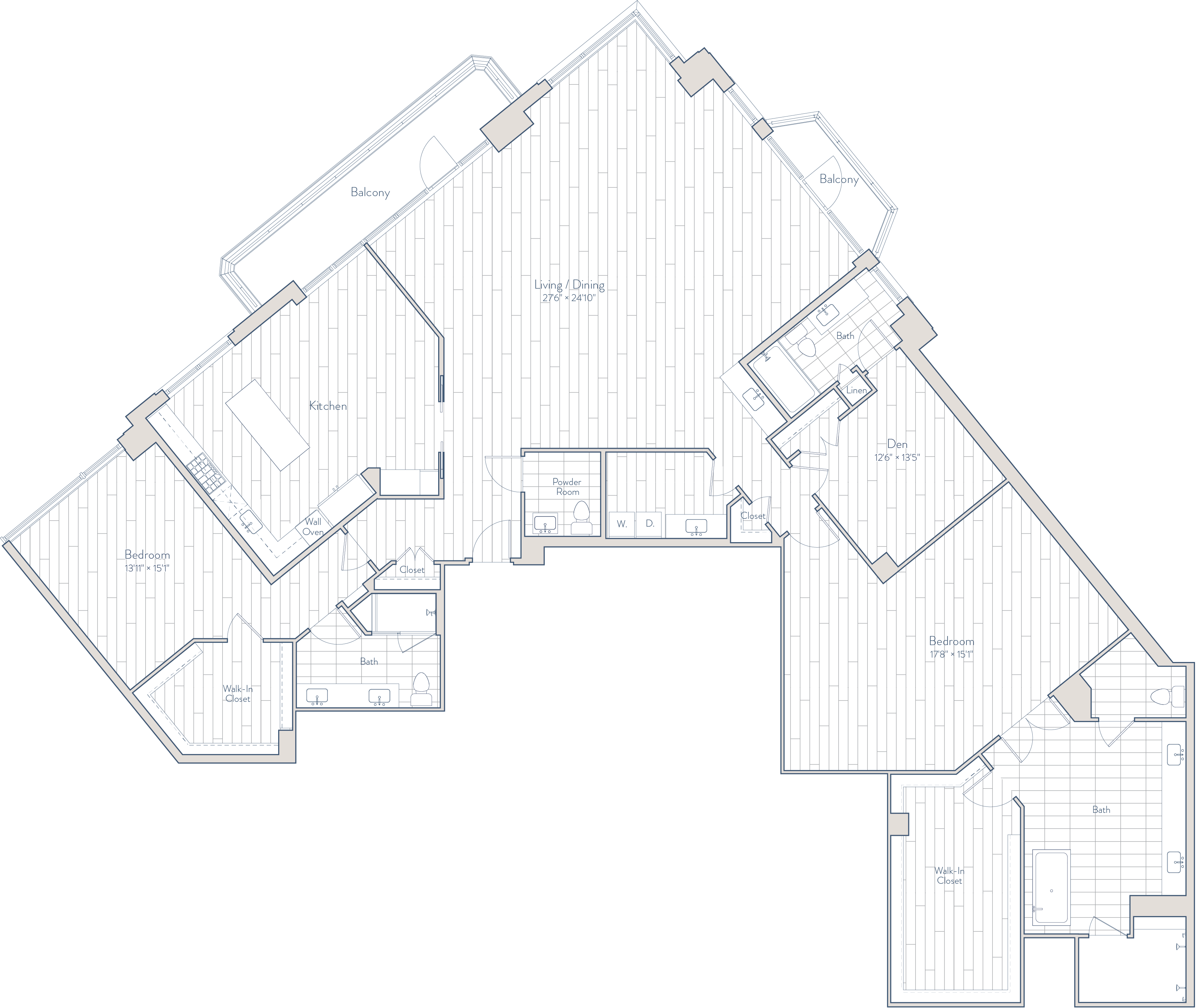 3 Bed/3.5 Bath-G6 floor plan