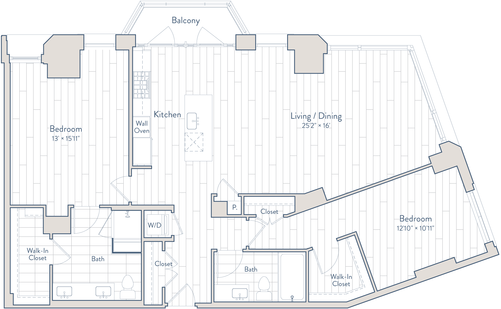 2 Bed/2 Bath-E20-a floor plan
