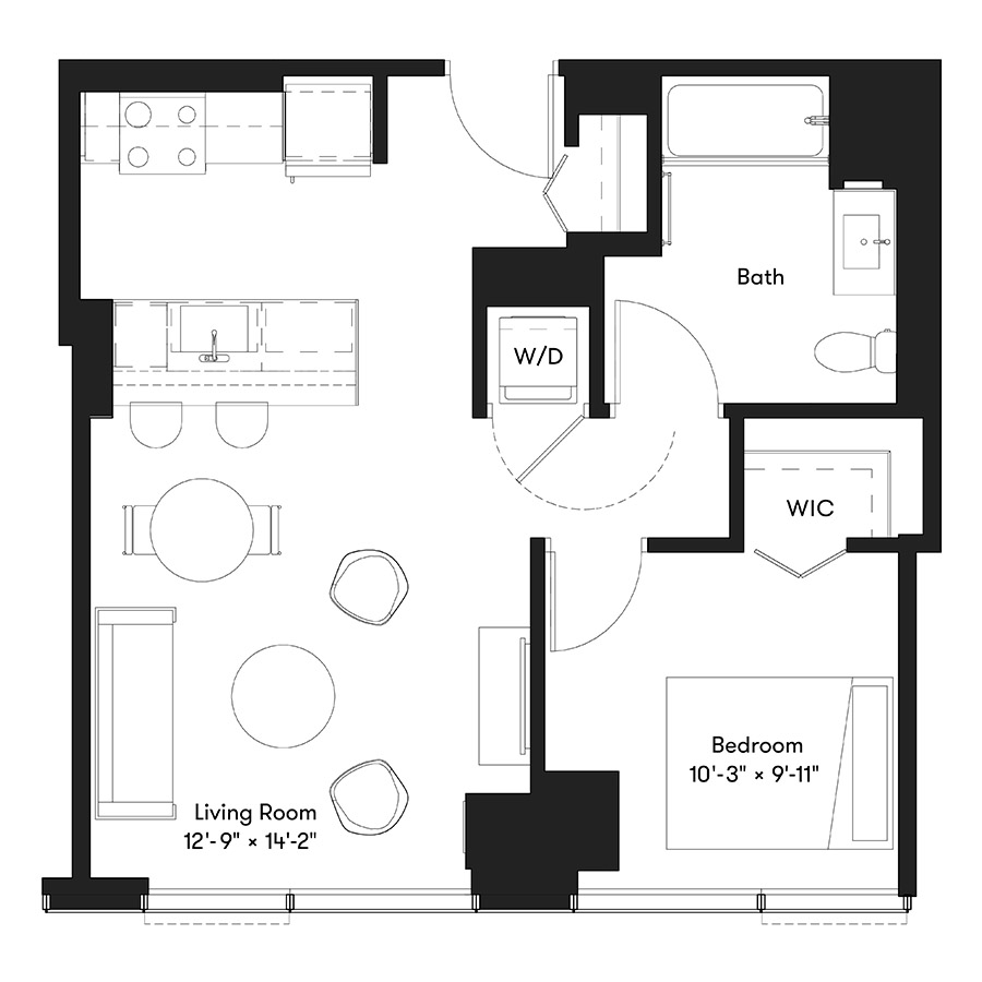 Unit 3908 floor plan